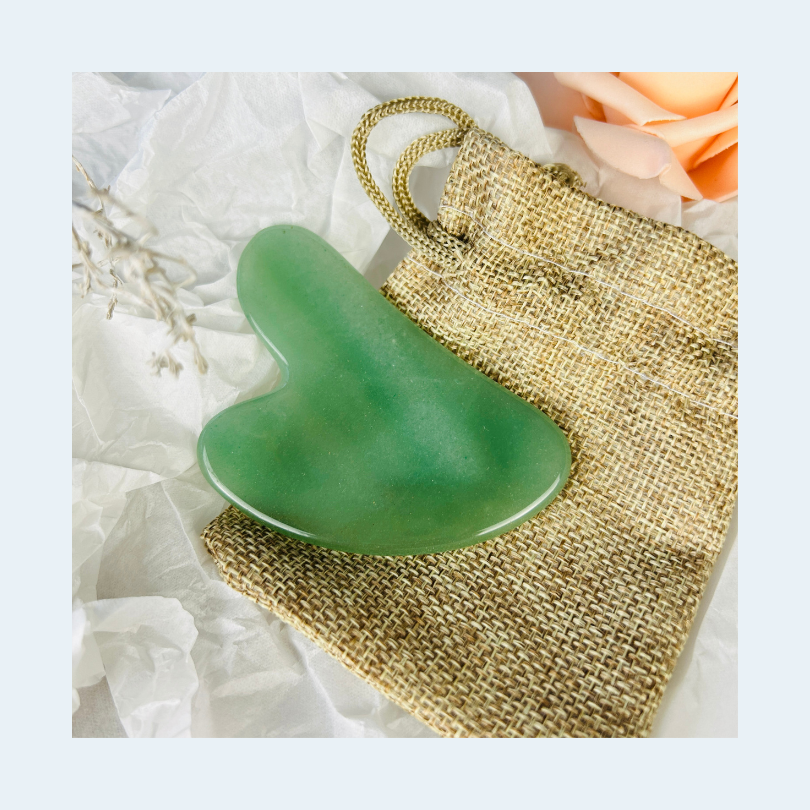 gua sha zielony awenturyn