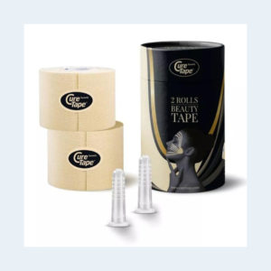 TAŚMA CURE TAPE BEAUTY 2 SZT. + 2 BAŃKI SILIKONOWE